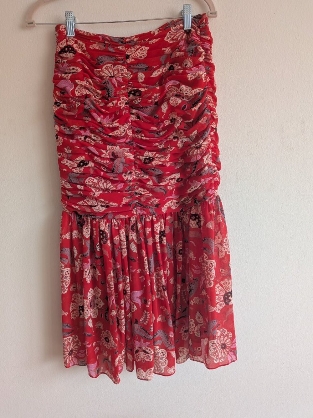 Cinq A Sept GORGEOUS flowy rouched skirt size 4 - Picture 2 of 7